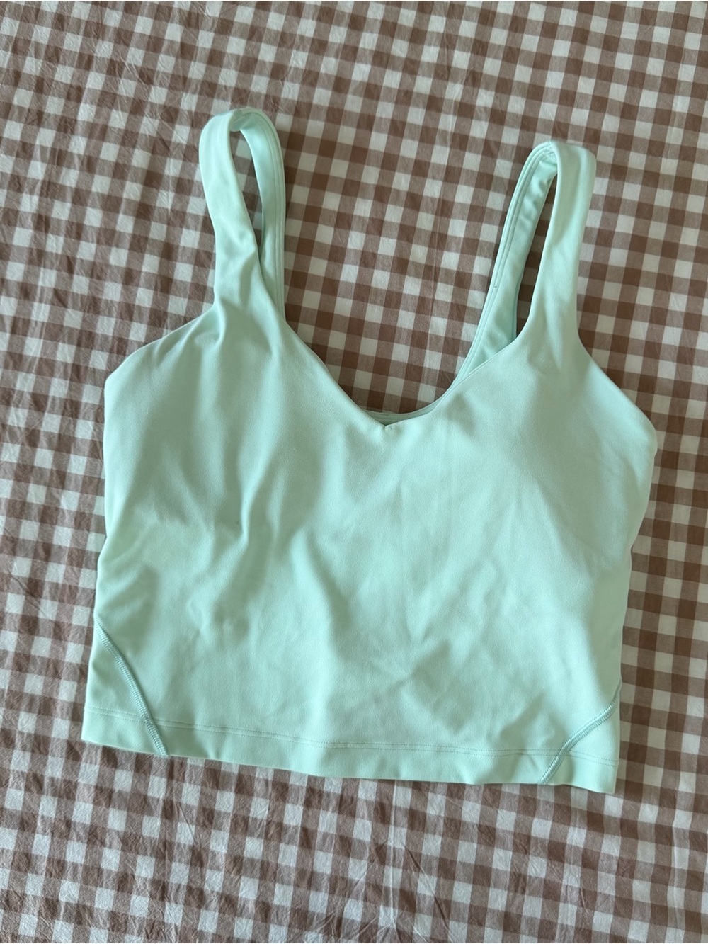Lululemon Align Tank Top in Turquoise Blue - Built in Bra